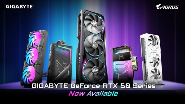 技嘉 GeForce RTX™ 50 系列显示卡正式上市，散热方案全面升级释放强劲性能