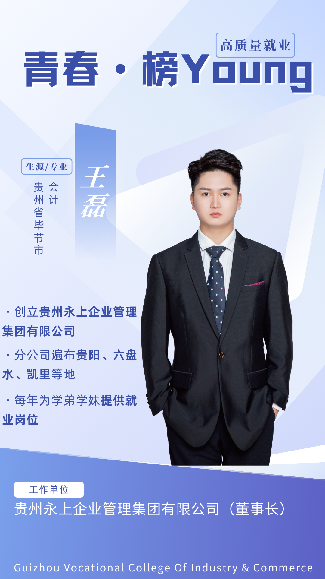 青春 · 榜YOUNG | 高质量就业，为贵工商学子打call！